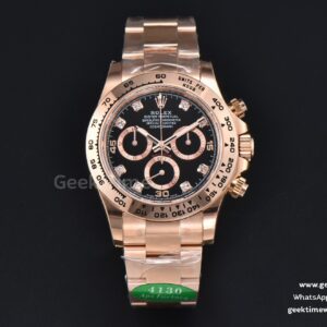 Daytona 116505 RG APSF Black Dial Diamond Marker RG Bracelet SH4130