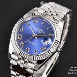 DateJust 41MM 126334 Clean CF Blue Roma Marker Jubilee Bracelet VR3235