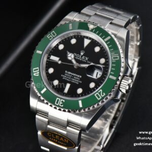 Submariner 126610 LV 41mm Clean Factory Green Ceramic Black Dial SS Bracelet VR3235