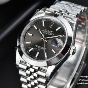 DateJust 41MM 126300 VSF Smooth Bezel Gray Dial Jubilee Bracelet VS3235