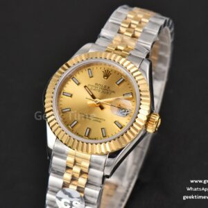 DateJust 28MM Ladies WF YG/SS YG Dial Jubilee Bracelet A2236