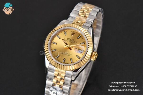 DateJust 28MM Ladies WF YG/SS YG Dial Jubilee Bracelet A2236