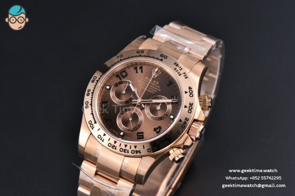 Daytona 116505 RG APSF Brown Dial Digital Marker RG Bracelet SH4130