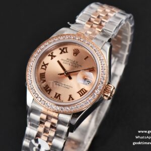 DateJust 28MM Ladies WF RG/SS Diamond RG Dial Roma Marker Jubilee Bracelet A2236