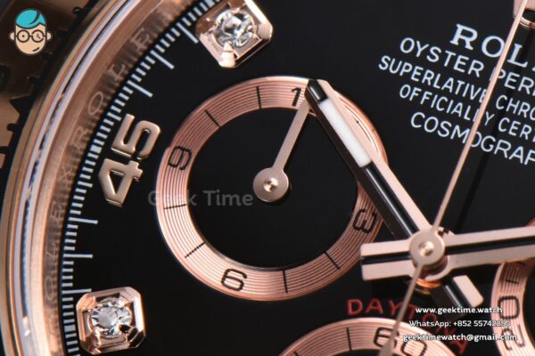 Daytona 116505 RG APSF Black Dial Diamond Marker RG Bracelet SH4130 - Image 6