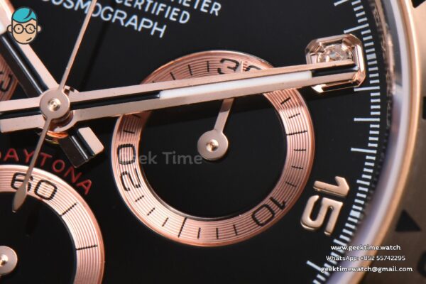 Daytona 116505 RG APSF Black Dial Diamond Marker RG Bracelet SH4130 - Image 7