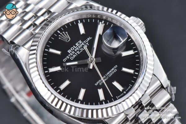 DateJust 36MM 126234 904L VSF Black Dial Lume Marker Jubilee Bracelet VS3235 - Image 6
