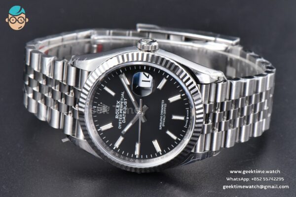 DateJust 36MM 126234 904L VSF Black Dial Lume Marker Jubilee Bracelet VS3235 - Image 4