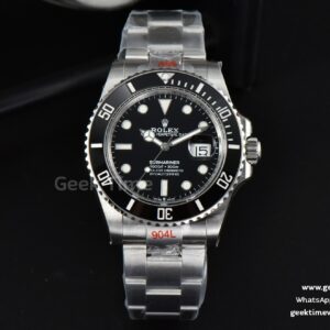 Submariner 40mm 116610LN schwarze Keramik schwarzes Zifferblatt SS-Armband 3135 VSF