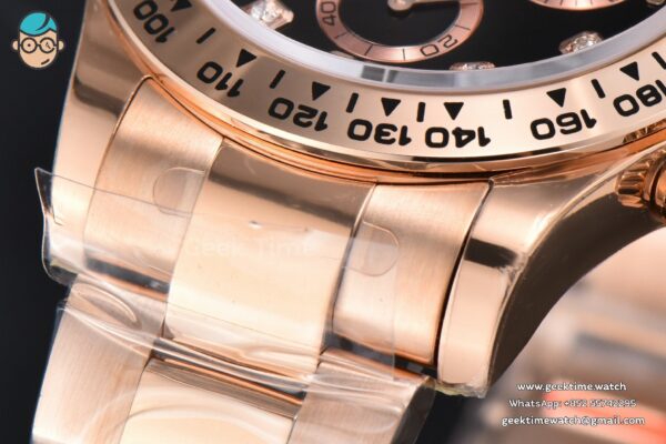 Daytona 116505 RG APSF Black Dial Diamond Marker RG Bracelet SH4130 - Image 10