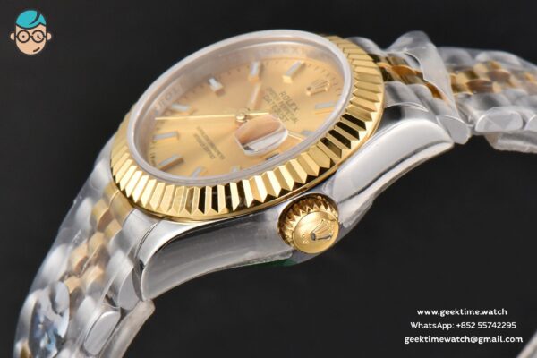 DateJust 28MM Ladies WF YG/SS YG Dial Jubilee Bracelet A2236 - Image 10