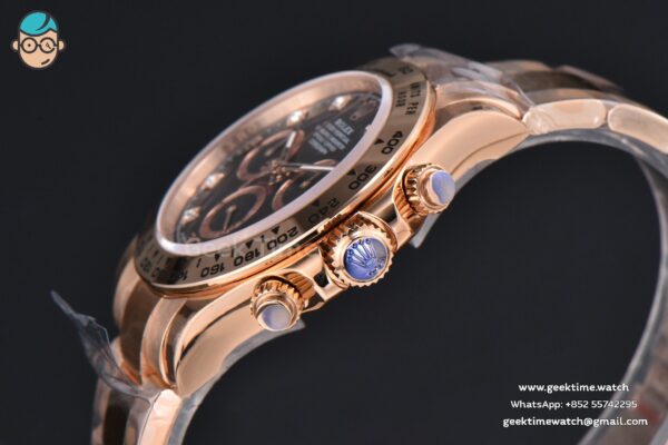 Daytona 116505 RG APSF Black Dial Diamond Marker RG Bracelet SH4130 - Image 11