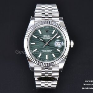 DateJust 41mm 126334 Clean Factory CF Green Motif Dial Jubilee Bracelet VR3235