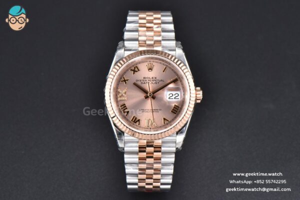 DateJust 36MM 126231 RG/SS VSF 904L RG Dial Diamond Marker RG/SS Jubilee Bracelet VS3235 - Image 2