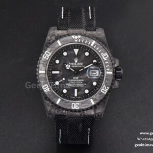 Submariner 40mm DIW VSF Forged Carbon Black Element Nylon Strap