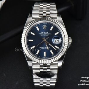 DateJust 41mm 126334 Clean CF Blue Dial Lume Marker Jubilee Bracelet VR3235