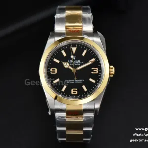 Explorer I 124273 36mm EWF YG/SS schwarzes Zifferblatt YG/SS-Armband A3230