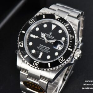 Submariner 126610 LN 41mm Clean Factory Black Ceramic Black Dial SS Bracelet VR3130