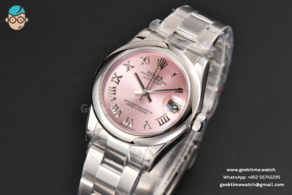 DateJust 31MM Ladies 904L WF Smooth Pink Dial Roma Marker Oyster Bracelet A2671