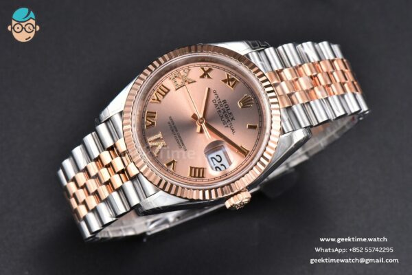 DateJust 36MM 126231 RG/SS VSF 904L RG Dial Diamond Marker RG/SS Jubilee Bracelet VS3235 - Image 4