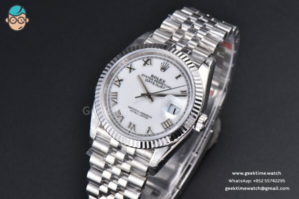DateJust 36MM 904L VSF White Dial Roma Marker Jubilee VS3235