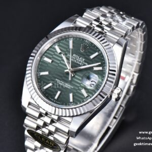 DateJust 41MM 126334 Clean Factory CF Green Motif Dial Jubilee Bracelet VR3235