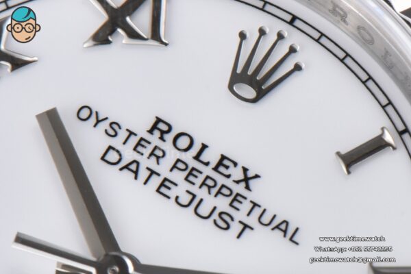 DateJust 36MM 904L VSF White Dial Roma Marker Jubilee VS3235 - Image 5