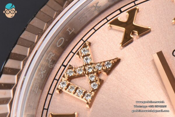 DateJust 36MM 126231 RG/SS VSF 904L RG Dial Diamond Marker RG/SS Jubilee Bracelet VS3235 - Image 5