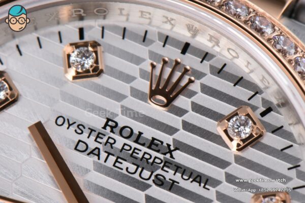 DateJust 36mm 126231 VSF RG/SS Diamond Silver Motif Dial Diamond Marker Jubilee Bracelet VS3235 - Image 5