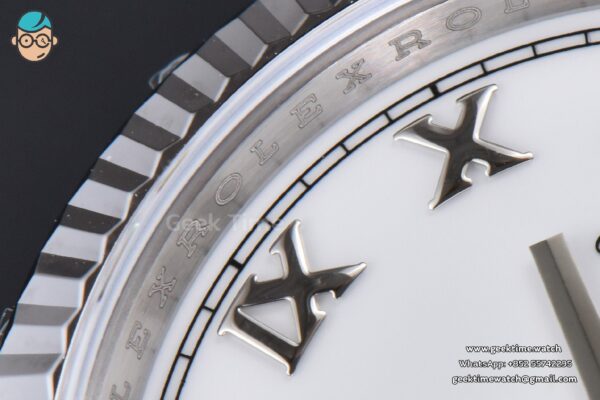DateJust 36MM 904L VSF White Dial Roma Marker Jubilee VS3235 - Image 6