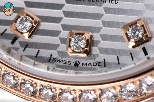 DateJust 36mm 126231 VSF RG/SS Diamond Silver Motif Dial Diamond Marker Jubilee Bracelet VS3235 - Image 7