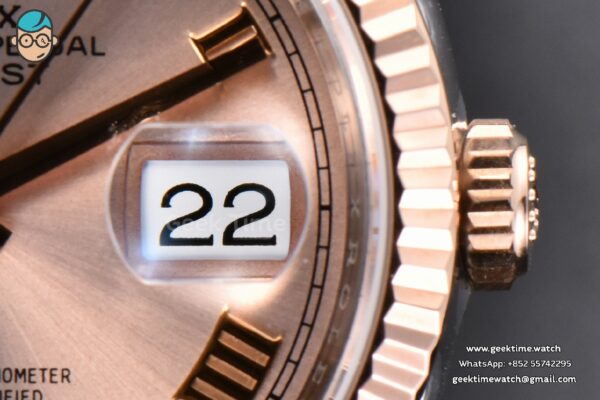 DateJust 36MM 126231 RG/SS VSF 904L RG Dial Diamond Marker RG/SS Jubilee Bracelet VS3235 - Image 8