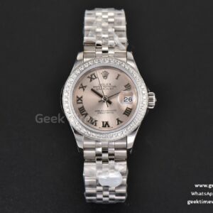 DateJust 28MM Ladies WF Diamond Silver Dial Roma Marker Jubilee Bracelet A2236