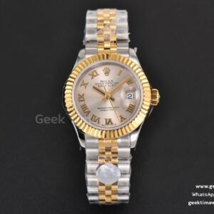 DateJust 28mm Ladies WF YG/SS cadran argenté index Roma bracelet Jubilee A2236