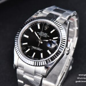 DateJust 41MM 126334 VSF Fluted Bezel Black Dial Oyster Bracelet VS3235