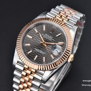 DateJust 41mm 126331 VSF RG/SS Gray Motif Dial Jubilee Bracelet VS3235