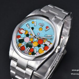 Oyster Perpetual 124300 41mm VSF 904L Tiffany Blue Celebration Ballon Dial SS Bracelet VS3235