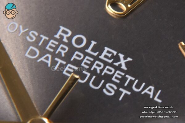 DateJust 36MM 904L YG/SS GMF Fluted Bezel Gray Dial Roma Marker Jubilee Bracelet VR3285 - Image 5