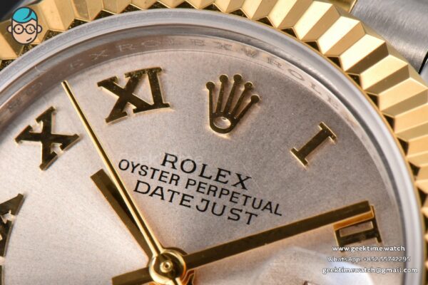DateJust 28MM Ladies WF YG/SS Silver Dial Roma Marker Jubilee Bracelet A2236 - Image 5
