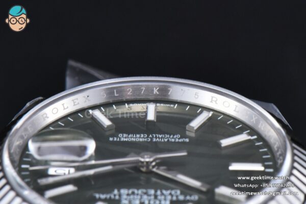 DateJust 36MM 126234 Clean CF Green Plam Dial Jubilee Bracelet VR3235 - Image 7