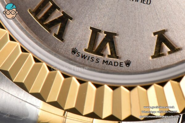 DateJust 28MM Ladies WF YG/SS Silver Dial Roma Marker Jubilee Bracelet A2236 - Image 8