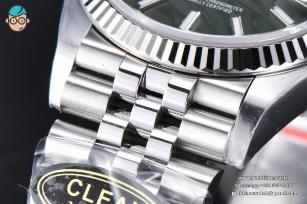 DateJust 36MM 126234 Clean CF Green Plam Dial Jubilee Bracelet VR3235 - Image 10