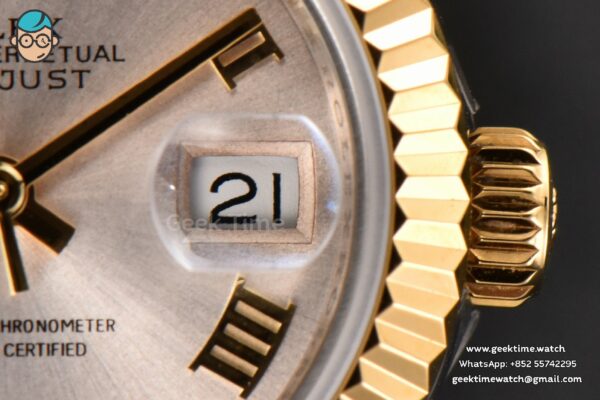 DateJust 28MM Ladies WF YG/SS Silver Dial Roma Marker Jubilee Bracelet A2236 - Image 9