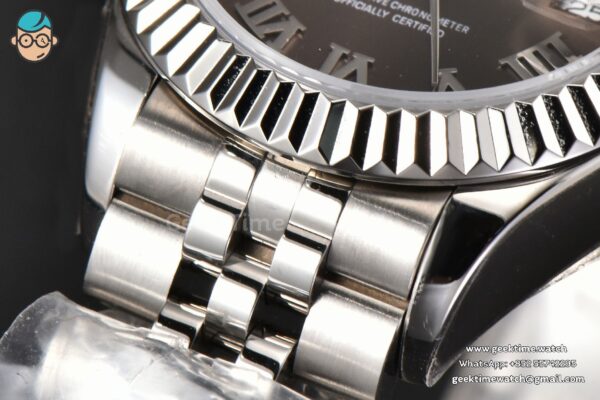 DateJust 28MM Ladies WF Gray Dial Roma Marker Jubilee Bracelet A2236 - Image 19