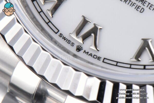 DateJust 36MM 904L VSF White Dial Roma Marker Jubilee VS3235 - Image 10