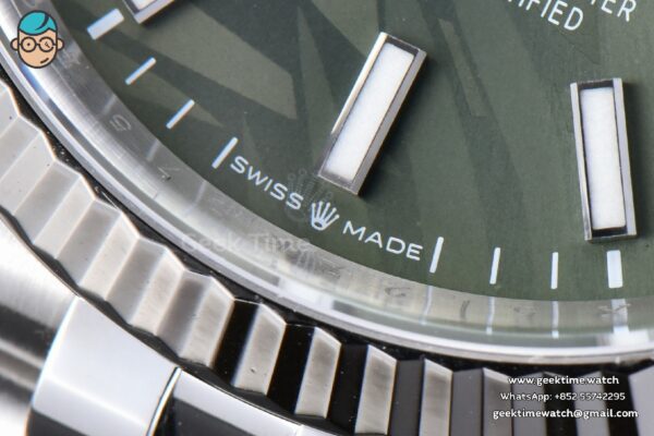 DateJust 36MM 126234 Clean CF Green Plam Dial Jubilee Bracelet VR3235 - Image 12