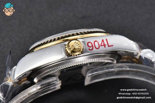 DateJust 31MM 904L YG GMF Fluted Bezel Green Flowers Dial Jubilee Bracelet A2824 - Image 17