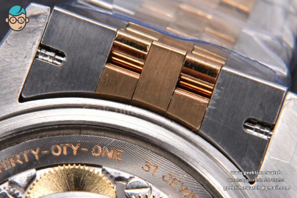 DateJust 36MM 904L YG/SS GMF Fluted Bezel Gray Dial Roma Marker Jubilee Bracelet VR3285 - Image 29