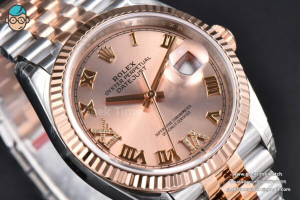 DateJust 36MM 126231 RG/SS VSF 904L RG Dial Diamond Marker RG/SS Jubilee Bracelet VS3235 - Image 12