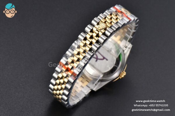 DateJust 31MM 904L YG GMF Fluted Bezel Green Flowers Dial Jubilee Bracelet A2824 - Image 32